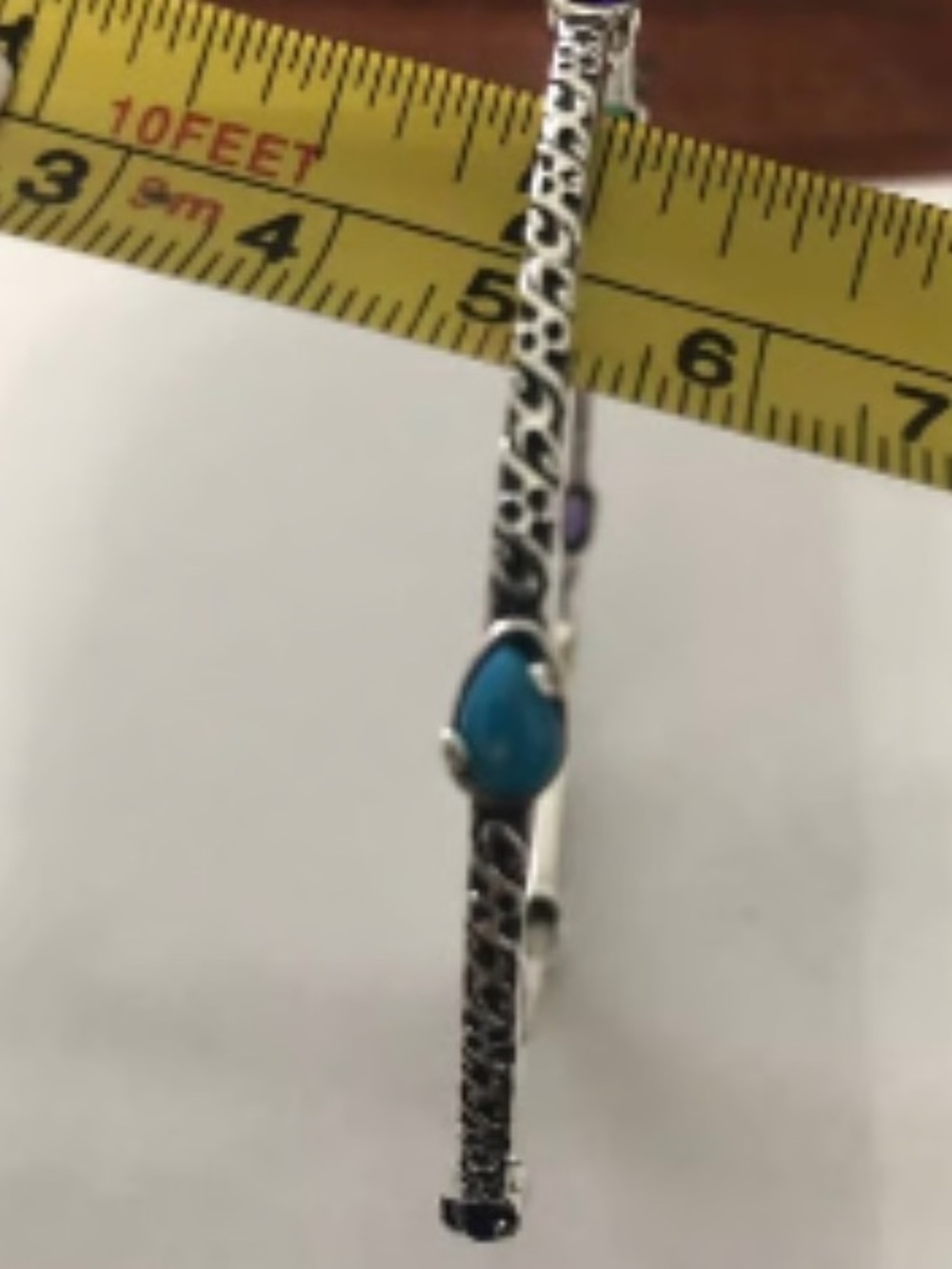 Carolyn Pollack Sterling Silver Multi-Stone Bangle Bracelet - Picture 5 of 14